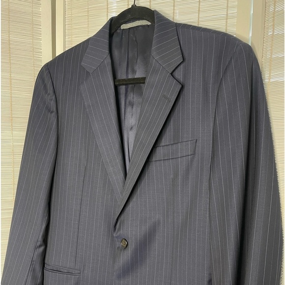 Hickey Freeman Navy Pinstripe Blazer - Picture 2 of 12
